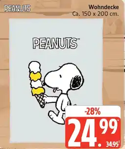 Marktkauf PEANUTS Wohndecke Angebot