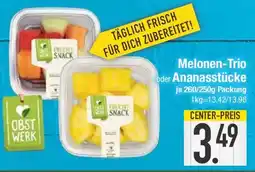 E-Center Melonen-Trio oder Ananasstücke Angebot