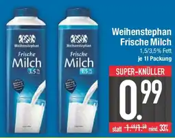E-Center Weihenstephan Frische Milch Angebot