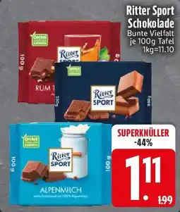 Edeka Ritter Sport Schokolade Angebot