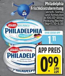 Edeka Philadelphia Frischkäsezubereitung Angebot
