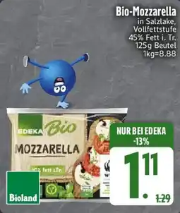 Edeka Bio-Mozzarella Angebot