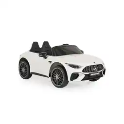 Netto Marken-Discount Moni Kinder Elektroauto Mercedes-Benz DK-SL63 Zweisitzer Fernbedienung Bluetooth weiß Angebot