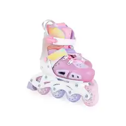 Netto Marken-Discount Byox Inliner Dizzy pink Glitzer PU-Räder Stoßdämpfer ABEC-5-Lager verstellbar M (Gr. 34-38) Angebot