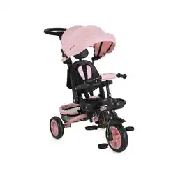 Netto Marken-Discount Byox Tricycle Explore 3 in 1 Dreirad umkehrbarer Sitz Schiebegriff Körbe Pedale rosa Angebot