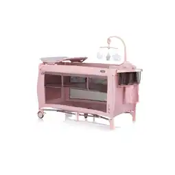 Netto Marken-Discount Chipolino Reisebett Bella 2 Ebenen seitlicher Eingang Musikmobile Wickelauflage rosa Baby Angebot