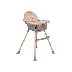 Netto Marken-Discount Moni Kinderhochstuhl Biscotti 2 in 1 Kinderstuhl Anti-Rutsch-Füße Doppeltablett rosa Angebot