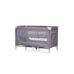 Netto Marken-Discount Chipolino Reisebett Ariel, 2 Ebenen, Tragetasche, Seiteneingang, Seitentasche grau dunkelgrau Angebot
