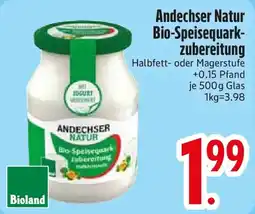 Edeka Andechser Natur Bio-Speisequarkzubereitung Angebot