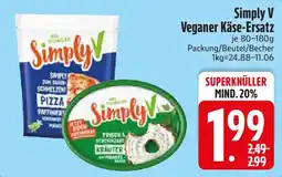 Edeka Simply V Veganer Käse-Ersatz Angebot