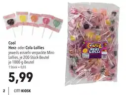 CITTI Markt Cool Herz- oder Cola-Lollies Angebot