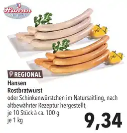 CITTI Markt Hansen Rostbratwurst Angebot