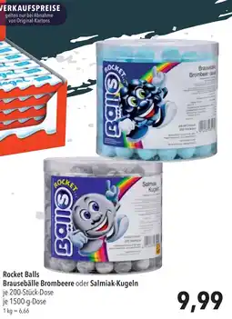 CITTI Markt Rocket Balls Brausebälle Brombeere ode Salmiak Kugeln Angebot