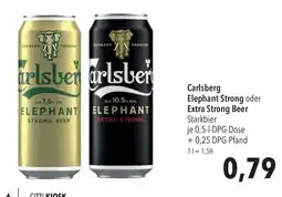 CITTI Markt Carlsberg Elephant Strong oder Extra Strong Beer Angebot