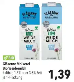 CITTI Markt Gläserne Molkerei Bio Weidemilch Angebot
