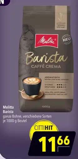 CITTI Markt Melitta Barista Angebot