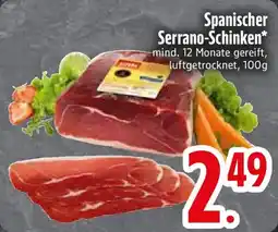 Edeka Spanischer Serrano-Schinken Angebot