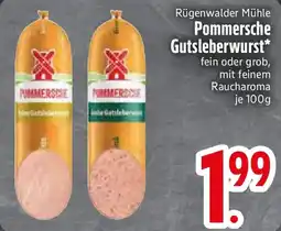 Edeka Rügenwalder Mühle Pommersche Gutsleberwurst Angebot