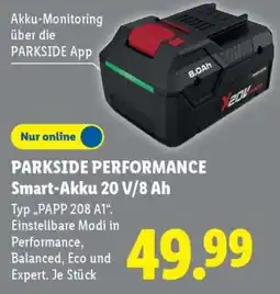 Lidl PARKSIDE PERFORMANCE Smart-Akku 20 V/8 Ah Angebot