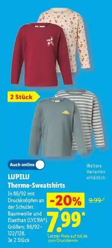 Lidl LUPILU Thermo-Sweatshirts Angebot