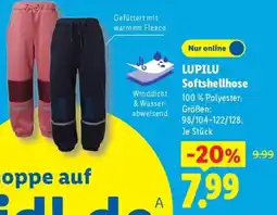 Lidl LUPILU Softshellhose Angebot