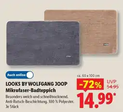 Lidl LOOKS BY WOLFGANG JOOP Mikrofaser-Badteppich Angebot