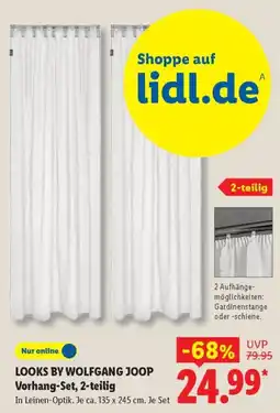 Lidl LOOKS BY WOLFGANG JOOP Vorhang-Set Angebot