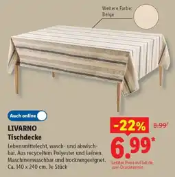 Lidl LIVARNO Tischdecke Angebot