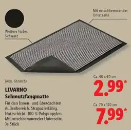 Lidl LIVARNO Schmutzfangmatte Angebot