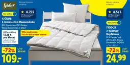 Lidl FJÖDUR 4-Jahreszeiten-Daunendecke Angebot