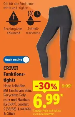 Lidl CRIVIT Funktions-tights Angebot
