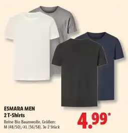 Lidl ESMARA MEN 2 T-Shirts Angebot