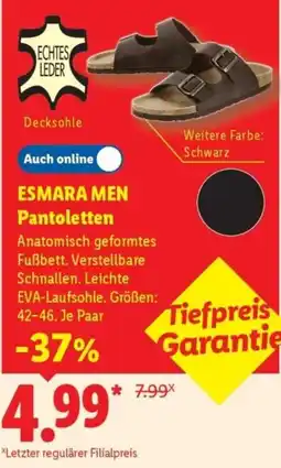 Lidl ESMARA MEN Pantoletten Angebot