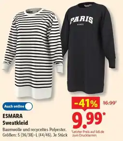 Lidl ESMARA Sweatkleid Angebot