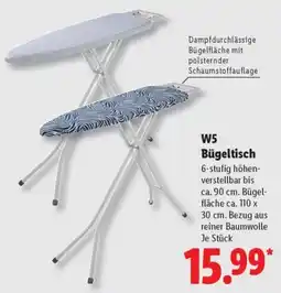 Lidl W5 Bügeltisch Angebot