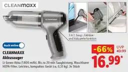 Lidl CLEANMAXX Akkusauger Angebot