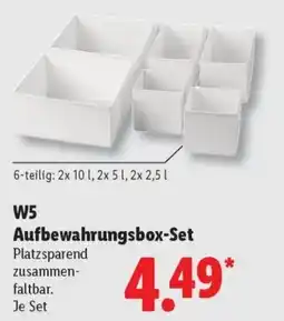 Lidl W5 Aufbewahrungsbox-Set Angebot