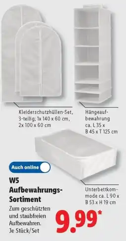 Lidl W5 Aufbewahrungs-Sortiment Angebot