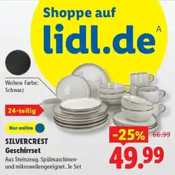 Lidl SILVERCREST Geschirrset Angebot