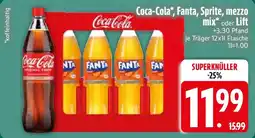 Edeka Coca-Cola, Fanta, Sprite, mezzo mix oder Lift Angebot