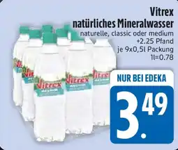 Edeka Vitrex natürliches Mineralwasser Angebot