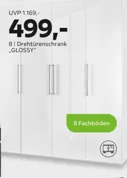 Mömax 8 | Drehtürenschrank "GLOSSY" Angebot