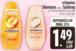 Edeka schauma Shampoo oder Spülung Angebot