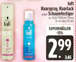 Edeka taft Haarspray, Haarlack oder Schaumfestiger Angebot