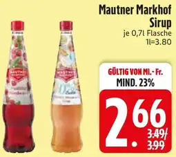Edeka Mautner Markhof Sirup Angebot