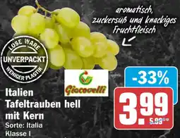 HIT Italien Tafeltrauben hell mit Kern Angebot
