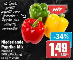 HIT Niederlande Paprika Mix Angebot