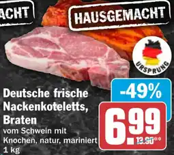 HIT Deutsche frische Nackenkoteletts, Braten Angebot
