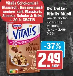 HIT Dr. Oetker Vitalis Müsli Angebot