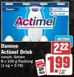 HIT Danone Actimel Drink Angebot